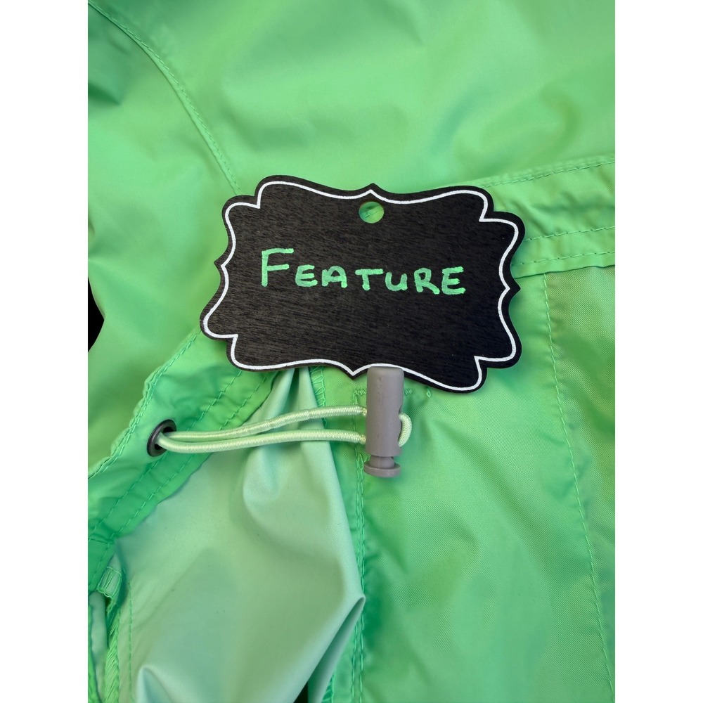 Columbia Switchback III Rain Jacket Women Large Green Hooded Windbreaker Outdoor - Picture 8 of 16